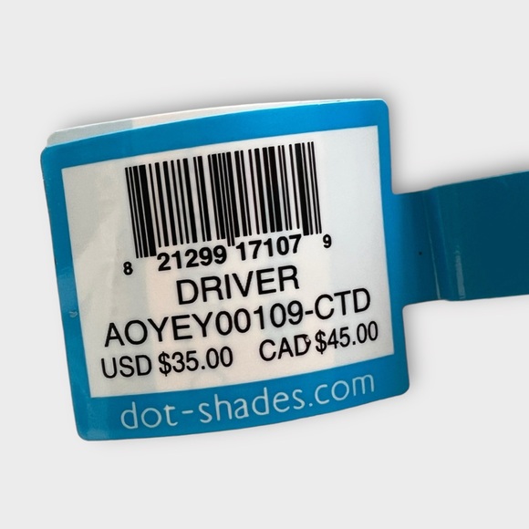 Dot Dash Driver Vintage Wayfarer Sunglasses Unisex UPF 400 NWT - Picture 12 of 15